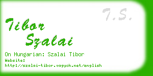 tibor szalai business card